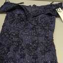 Xscape Women's Off The Shoulder Sequin & Lace Overlay Evening Gown with Sweetheart Neckline, Sheath Formal Dress 8P