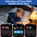 Smart Watch for Kids Boys Age 5-12, Ai Functions Games HD Touch Screen Watches with Video Camera Music Player Pedometer Heart Rate Sleep Tracker Christmas Birthday Gifts for Boys (Blue and Red, 1.85")