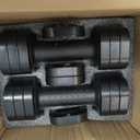 Zempox Adjustable Dumbbell Set, 4 in 1 Free Weight Dumbbell Set for Women, Hand Weight for Women at Home, Each 2lb 3lb 4lb 5lb with TPU Soft Rubber Handle for Home Gym Aquatic Fitness Equipment, Black