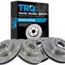 TRQ Front & Rear Brake Rotors Set  BRA15221, 
For 1965-1982 Chevrolet Corvette