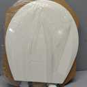 Bemis 500EC Durable Wood Toilet Seat with Easy Clean Hinges, Made in USA, Round, Biscuit
