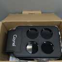 CAYNEL 12V 6 Quart Personal Thermoelectric, 6 Liter Capacity, Portable Electric Cooler Warmer with 12V DC, Small Fridge for Car, RV, and Camping Use