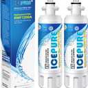 ICEPURE Refrigerator Water Filter, Compatible with LG LT700P, Kenmore 9690, ADQ36006101, ADQ36006102, 46-9690, LFXC24726S, LFXS24623S, LFXS30766S, RFC1200A, Pack of 2