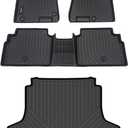 HAFIDI Floor Mats & Cargo Liner Set Fit for 2021-2026 Kia K5 (Only FWD Models)& 2020-2026 Hyundai Sonata & Sonata Hybrid All Weather TPE Anti-Slip Car Full Set Floor Liners Custom Accessories - Black