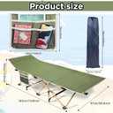 Wenqik 2 Pack 450lbs Max Load Camping Cot for Adults with Carry Bag Portable Folding Outdoor Sleeping Cot Heavy Duty Bed for Traveling Camp Military Office Nap Beach Home Lounging, 74.8 x 26.4 x 13.8 inches