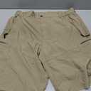 Pudolla Men's Hiking Cargo Shorts 9" Lightweight Outdoor Work Shorts for Men Travel Golf Camping Casual with 5 Zipper Pockets(Dusty Khaki X-Large)