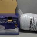 Cube Pillow with Adjustable Memory Foam for Side Sleepers - Cooling Ventilated Pillow Cover for Neck and Shoulder Pain Relief  Square Pillow for Sleeping - Cervical Rectangle Pillow for Back Sleepers