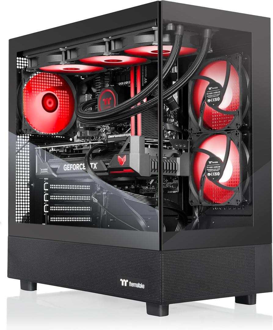 Thermaltake LCGS View 9897X-270 Gaming Desktop (AMD Ryzen 7 9800X3D, 32GB 6400MT/s DDR5 RGB Memory, AMD Radeon RX 9070 XT, 2TB NVMe M.2, WiFi, Windows 11) V27B-B850-97X-LCS
