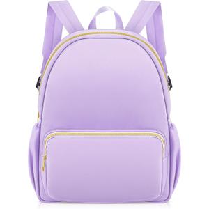 Cunno 1 Piece Nylon Backpack Kids School Backpack for Toddler Girls Boys Plain Waterproof Preppy Bookbags Travel for Student (Purple) Cunno 1 Piece Nylon Backpack Kids School Backpack for Toddler Girls Boys Plain Waterproof Preppy Bookbags Travel for Student (Purple)