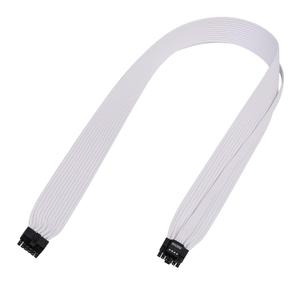 2 x PCIe 5.0 Cable, 16AWG ATX 3.0 12VHPWR PCIE Cable, 600W Male to Male 16 (12+4) Pin PCIE5 Cable for RTX 4090TI, 4080TI, 3090TI, Compatible for MSI, Gigabyte, GameMax, Thermaltake Power Supply, White