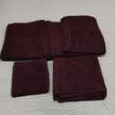 MyOwn Ultra Soft 3 Pack Cotton Towel Set, Contains a Bath Towels 28x55 inch, a Hand Towels 16x24 inch & a Wash Coths 12x12 inch, Ideal Everyday use, Compact & Lightweight - Burgundy