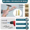 560PCS Self Drilling Drywall Anchors with Screws Kit,5-Sizes Metal Expansion Bolt for Dry Wall,280 PCS Sheetrock Anchors and 280 PCS Screws-No Drill Needed