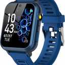 Phyulls Smart Watch for Kids with 24 Games Alarm Clock, Touchscreen, Calendaring Camera Music Player Time Display Video & Audio Recording, Toys for 3-12 Years Old Boys (blue)