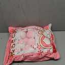 Civaner Kawaii Bunny Plush Pillow Cute Room Decor Cherry Blossom Throw Pillow Pink Removable Stuffed Animal Fluffy for Easter Home Birthday Spring Sakura Gifts Bag