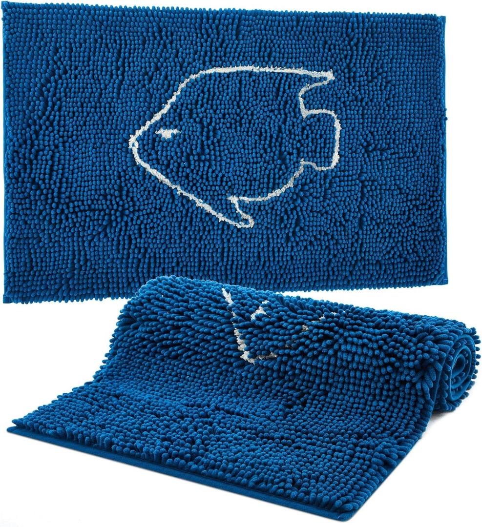 Drydiet Aquarium Mat, 20x36 Inch Large Fish Tank Cleaning Pad, Super Absorbent Chenille Sponge Pad, Protects Furniture from Water & Scratches, Decorative Floor Mat for Fish Hobbyists