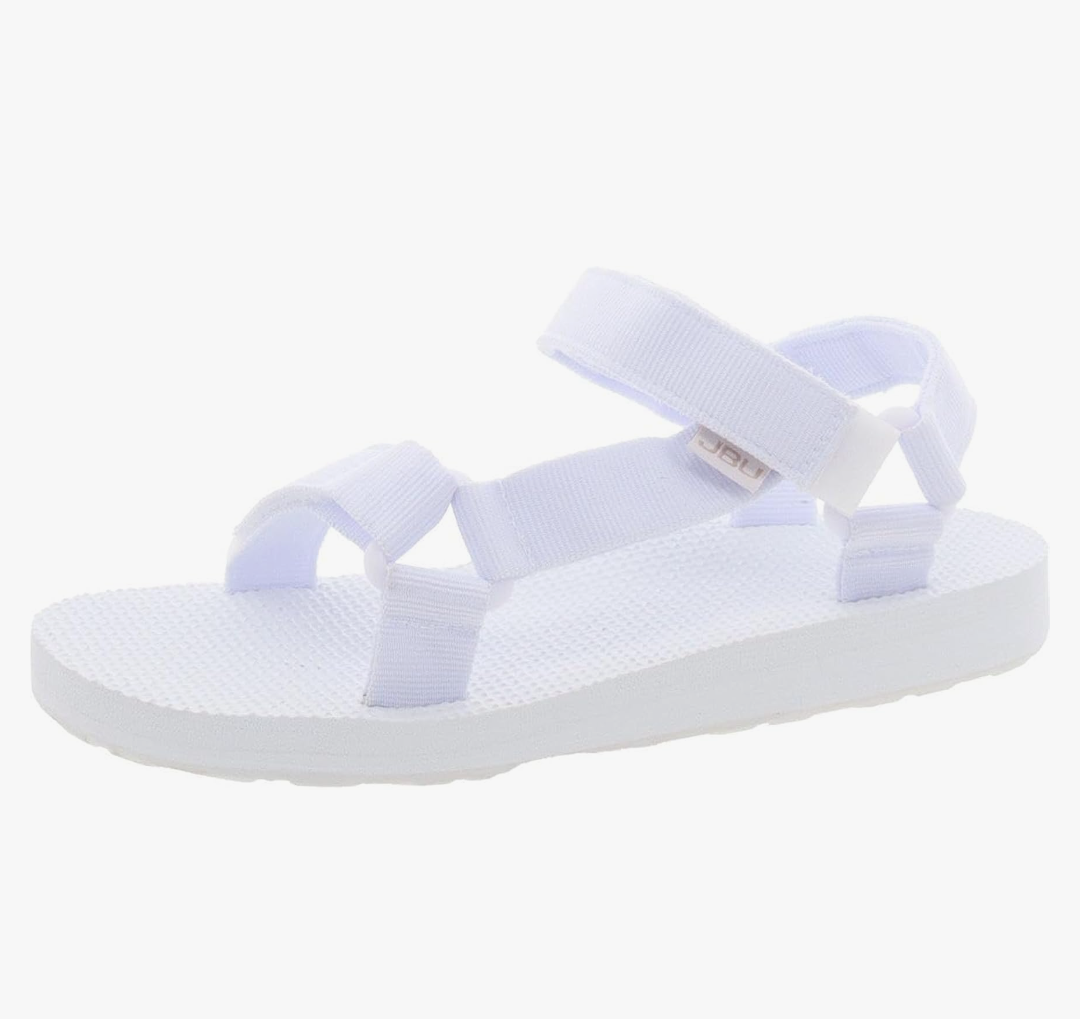 Womens Aruba Textured Flatform Sandals White, Size 41