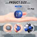 Jerify 72 Pcs Bulk Stress Balls for Adults Motivational Quotes Stress Balls Colorful Foam Ball Hand Exercise Small Therapy Fidget Relief Anxiety Toys for Coworkers Gifts Party Favors(Cool Colors)