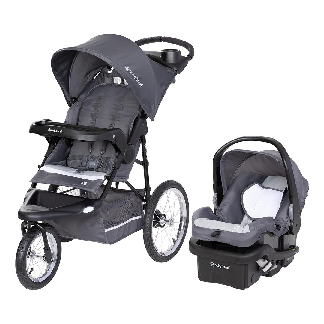 Baby Trend Expedition Jogger Travel System with EZ-Lift Infant Car Seat, Dash Grey