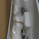 3-Light Modern Bathroom Light Fixtures Gold, 26.77 in Rustproof Bathroom Vanity Lights with White Metal Shades, Modern Bath Wall Sconces for Kitchen Hallway E26 Base