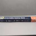 Retractable Safety Baby Gate or Mesh Dog Gate,Durable Portable Mesh Retractable Gate,Easy to Use for Stairs, Doorways, Hallways, Indoor, Outdoor, 33.5" Tall, Up to 45" Wide, White