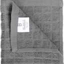 Bumble Dish Cloths (8 Pack) | 12" x 12" | 100% Cotton Kitchen Towels | 405 GSM | Soft, Highly Absorbent & Durable Dish Towels for Kitchen | Gray