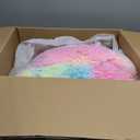 Squishmallows 20-Inch Diane Peach Bigfoot with Rainbow Hair - Jumbo Ultrasoft Official Kelly Toy Plush 