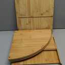 PURENJOY Corner Bread Box for Kitchen Countertop,Bread Storage Container for Homemade Bread,Two Layer Breadbox under Cabinet Mount,Large Bread Holder for Kitchen Counter,Panry Shelf(11.81" x 11.81" x 12.59")