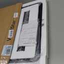 VocalStar Black Metal Framed Bathroom Mirror for Wall, 22 x 30 Inch Rounded Rectangle Matte Black Bathroom Vanity Mirror Farmhouse, 1/4-inch Shatterproof Glass | Ultra-Flush Hanging