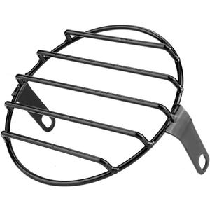 Acouto 5.75inch Black Retro Motorcycle Headlight Grill Round Cover Mask for Headlight Grill Motor