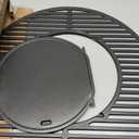 8835 Round Grill Grate w/8834 Grill Griddle for Weber Platinum 22" Kettle Grills, Heavy-Duty Replacement Grill Grate for Weber Gourmet BBQ System Hinged Grate, for Recteq Bullseye Grills