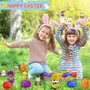 12pack Prefilled Easter Eggs with Finger Puppets, Easter Basket Stuffers with Toys inside for Easter Egg Hunt, Easter Party Favors Supplies, Classroom Prizes Reward, Easter Gifts for kids toddlers