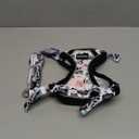 Halypet Cat Harness and Leash Set[MAX Safety 4th-Gen] Cute Escape Proof Vest Harness for Girl&Boy Cat Walking, Comfortable Adjustable Leash and Reflective Strips for Outdoor Kitten, S Inky Meowy (Small (7-12lb))