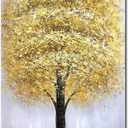 Yotree Paintings,24x48 Inch Lucky Tree Oil Hand Painting 3D Hand-Painted On Canvas Abstract Artwork Art Wall Decoration Abstract Painting for Livingroom