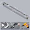 36 Inch Shower Grab Bar 1.25" Dia,Brushed Nickel Anti Slip Bathroom Grab Bar, 304 Stainless Steel Knurled Handicap Grab Bars, Safety Support Handrail, Bath Shower Handle for Elderly Injury Senior