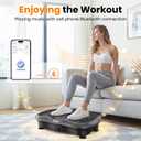 AXV Vibration Plate Fitness Platform Exercise Machine Vibrating Shaking Full Body Shaker Workout Vibrate Stand Shake Board Sport for Weight Loss Fat Burner for Gym Home Office