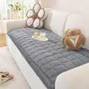 Couch Cover for Dogs Washable, Pet Couch Covers for Sofa, Soft Fuzzy Sectional Sofa Cover L Shape, Thick Couch Protector Pet Friendly, Paw Cart Dog Mat for Couches and Sofas (27.6" x 70.9", Blue Grey)