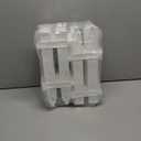 Sosation 30 Pieces Christmas Tree Fences Thick Plastic Picket Mini Fence Border Christmas Tree Barrier Decoration for Pets Fairy Garden Wedding Party Decoration, 12 Inches(White)