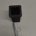 TOPTOW 64028HP Trailer Hitch Adapter 2-1/2" to 2" Hitch Reducer Sleeve Carbon Steel, 5/8 inch Pin & Clip Included