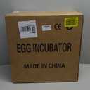 24 Eggs Incubator with Temperature and Humidity Display, Automatic Egg Turning, Automatic Water Bottle Refill, Air Vent, 4 Modes 360 View Incubator, Hatching Chicken Duck Quail Bird