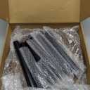 Indoor Plant Stand,Wood Mid Century Plant Table in Walnut Finish,Tall Plant Stand for Flower Pot,Modern Round Small Side End Table with Raised Design (Walnut, 12"x10.8" 2 Pack)