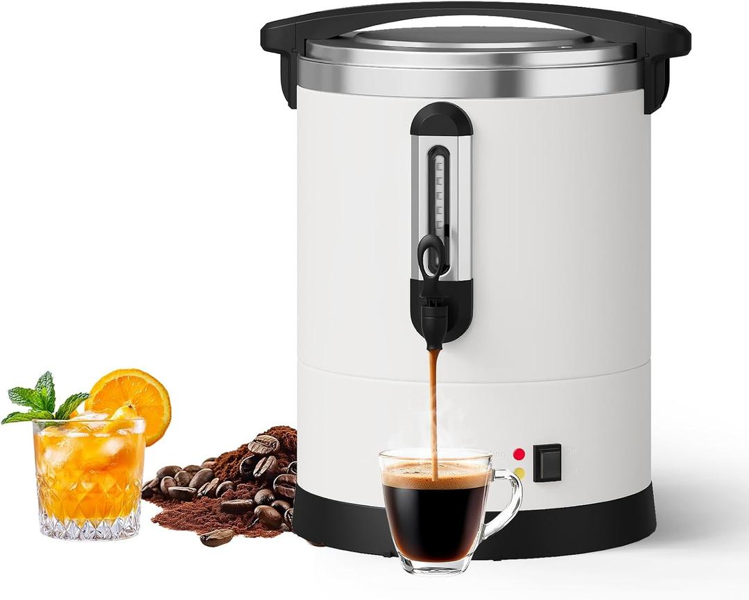 Garvee 80 Cup Commercial Coffee Urn, 12L Stainless Steel