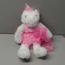 Ballerina Unicorn Stuffed Animal Cute Plush Unicorn in Tutu Skirt Birthday Dance Recital Gifts for Girls Kids 21White