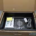 Stainless Steel Shower Niche 18" X 12" Matte Black with Led Light Waterproof No Tile Need Shower Niche for Bathroom Storage Recessed Wall Niches