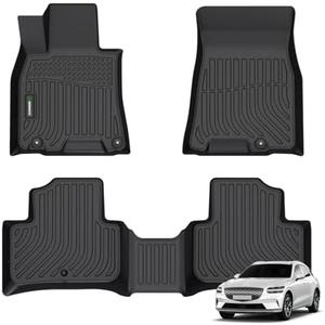 ANBINGO® Floor Mats for Genesis GV70 (Not Fit Electrified GV70) 2022-2026, Car Mats for 2022 2023 2024 2025 2026 GV70 All Weather Floor Mats TPE Fits for Front& Rear Row Accessories-Black