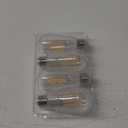 PARTPHONER LED Light Bulbs Dimmable Vintage Edison Bulb, E26 LED Bulb 60W Equivalent 720 Lumens, Warm White 2700K, ST58 Antique LED Filament Bulb CRI 85+, Clear Glass, Pack of 4