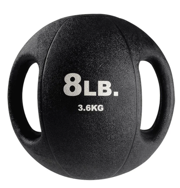 BSTDMB8 8lb BLack Dual Grip Medicine Ball