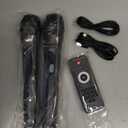 VeGue Karaoke Machine, Wireless Bluetooth PA System for Adults & Kids with Dual 8'' Subwoofers, 2 UHF Wireless Mics, Colorful LED Lights, Ideal for Home Karaoke, Party, Stage Performance (VS-0808)