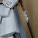 Kante 18.5",15.7",12.6" H Tall Rectangular Concrete Planters Set of 3, Outdoor Indoor Lightweight Plant Pots with Drainage Hole and Rubber Plug, Modern Style for Home Garden Patio, Charcoal