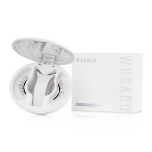 WOSADO Soft Magnetic Eyelashes Kit with Applicator, [Silky Black II] 21.5mm Reusable Glue-free Wispy Magnetic Lashes, Cruelty-free False Lashes, Waterproof, Lightweight, Suit for Heavy Makeup