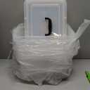 Clear Storage Latch Box 12 Quart, Plastic Organizing Box/Bin with Lid and Black Handles, 6-Pack